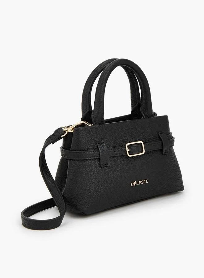 Celeste BLACK Celeste Grainy Pu Totes for Women | Best Price UAE